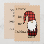 Pour Fêtes Annuelles Cartes de vacances Tomte Gnome (Devant / Derrière)