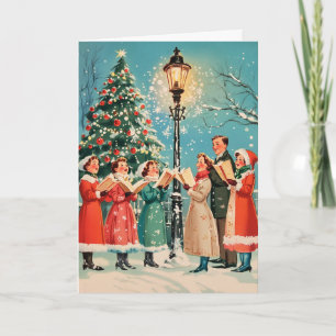 Pour Fêtes Annuelles Cartes de vacances vintage