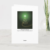 Pour Fêtes Annuelles Cartes de vert d'Arbre de Noël Abstrait (Dos)