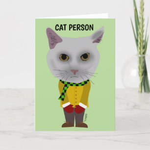 POUR FÊTES ANNUELLES CARTES DE VÊTEMENT DE CAT