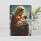 Pour Fêtes Annuelles Cartes de voeux (Debout devant)