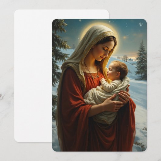 Pour Fêtes Annuelles Cartes de voeux (Devant / Derrière)