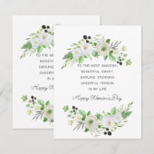 Pour Fêtes Annuelles Cartes de voeux (Devant / Derrière)