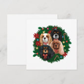 Pour Fêtes Annuelles Cartes de vœux Cavalier King Charles Spaniel (Devant / Derrière)