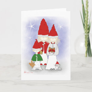 Pour Fêtes Annuelles Cartes de voeux chantées par les frères et soeurs