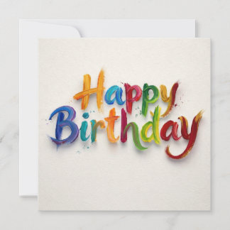 Pour Fêtes Annuelles Cartes de vœux d'anniversaire 