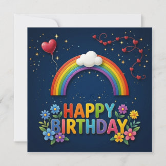 Pour Fêtes Annuelles Cartes de vœux d'anniversaire 