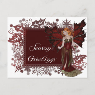 Pour Fêtes Annuelles Cartes de vœux de fantaisie de fée sombre de saiso