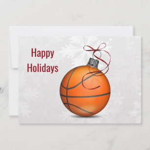 Pour Fêtes Annuelles Cartes de vœux de joueur de basket-ball