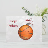 Pour Fêtes Annuelles Cartes de vœux de joueur de basket-ball (Debout devant)