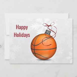 Pour Fêtes Annuelles Cartes de vœux de joueur de basket-ball