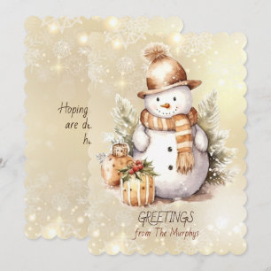 Pour Fêtes Annuelles Cartes de vœux de la famille Name