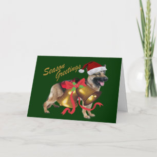 Pour Fêtes Annuelles Cartes de voeux de la saison bergère allemande
