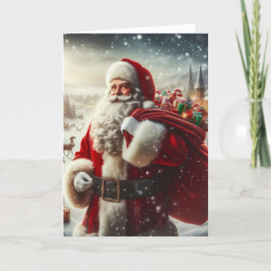 Pour Fêtes Annuelles Cartes de vœux de Noël du Père Noël