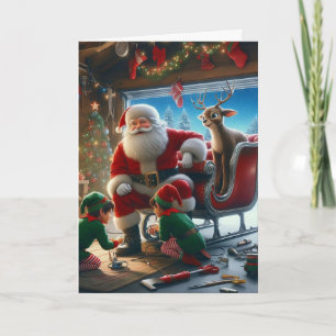 Pour Fêtes Annuelles Cartes de vœux de Noël du Père Noël