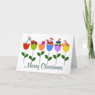 Pour Fêtes Annuelles Cartes de voeux de Noël : Tulipes
