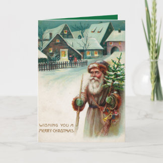 Pour Fêtes Annuelles Cartes de voeux de Noël vintages du Père Noël