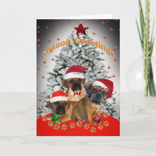 Pour Fêtes Annuelles Cartes de voeux de saison de Puggle