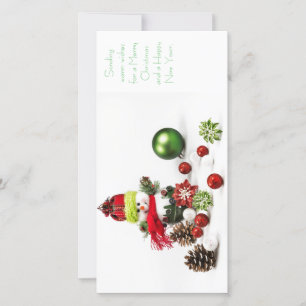 Pour Fêtes Annuelles cartes de voeux de vacances de Noël 4x8
