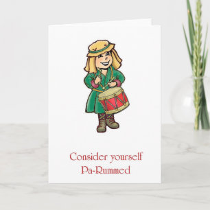 Pour Fêtes Annuelles Cartes de voeux de vacances de PA-Rhum de garçon