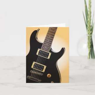 Pour Fêtes Annuelles Cartes de voeux d'image de guitare
