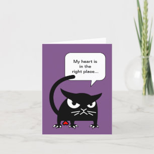 Pour Fêtes Annuelles Cartes de voeux drôles de chat Badd Gato