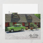 Pour Fêtes Annuelles Cartes De Voeux Du Danemark ! (Devant / Derrière)