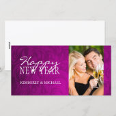 Pour Fêtes Annuelles Cartes de vœux du Nouvel An (Devant / Derrière)