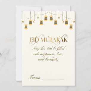 Pour Fêtes Annuelles Cartes de vœux Eid Moubarak