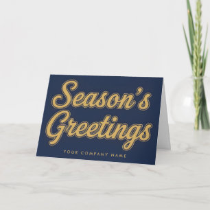 Pour Fêtes Annuelles Cartes de vœux élégantes rétro script Saison
