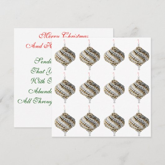 Pour Fêtes Annuelles Cartes de voeux et de notes de vacances (Devant / Derrière)