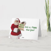 Pour Fêtes Annuelles Cartes de voeux et de notes de vacances (Dos)