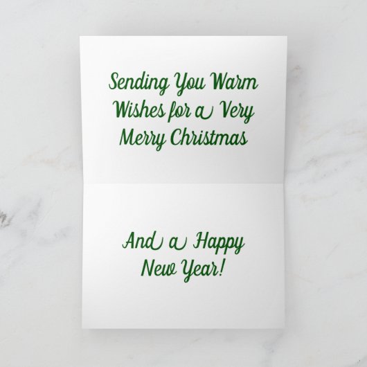 Pour Fêtes Annuelles Cartes de voeux et de notes de vacances (Intérieur)