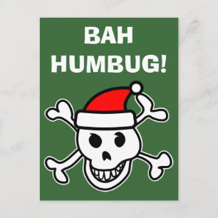 Pour Fêtes Annuelles Cartes de voeux fumistes de Noël de crâne de Bah