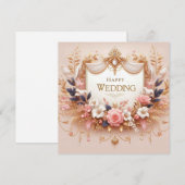 Pour Fêtes Annuelles Cartes de voeux Mariages joyeuses (Devant / Derrière)