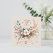 Pour Fêtes Annuelles Cartes de voeux Mariages joyeuses (Debout devant)