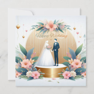 Pour Fêtes Annuelles Cartes de voeux Mariages joyeuses
