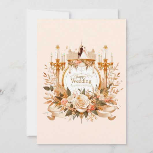 Pour Fêtes Annuelles Cartes de voeux Mariages joyeuses (Devant)