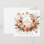 Pour Fêtes Annuelles Cartes de voeux Mariages joyeuses (Devant / Derrière)