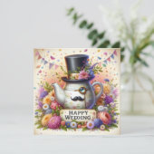 Pour Fêtes Annuelles Cartes de voeux Mariages joyeuses (Debout devant)