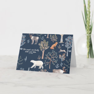 Pour Fêtes Annuelles Cartes de vœux Merveilles de la forêt, Notes de re
