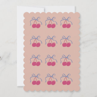 Pour Fêtes Annuelles Cartes de vœux mignonnes à l'illustration de ceris