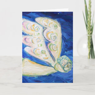 Pour Fêtes Annuelles Cartes de voeux ou note d'angle blanc du Gardien