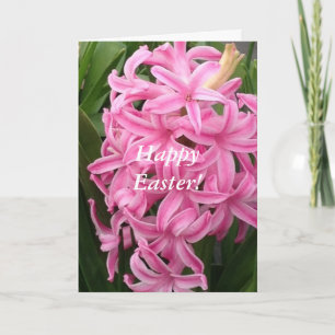 Pour Fêtes Annuelles Cartes de voeux Pâques Pink Hyacinths