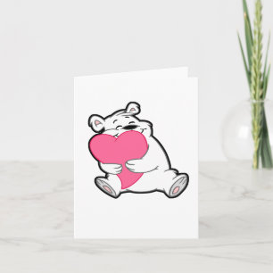 Pour Fêtes Annuelles Cartes d'étreinte d'ours
