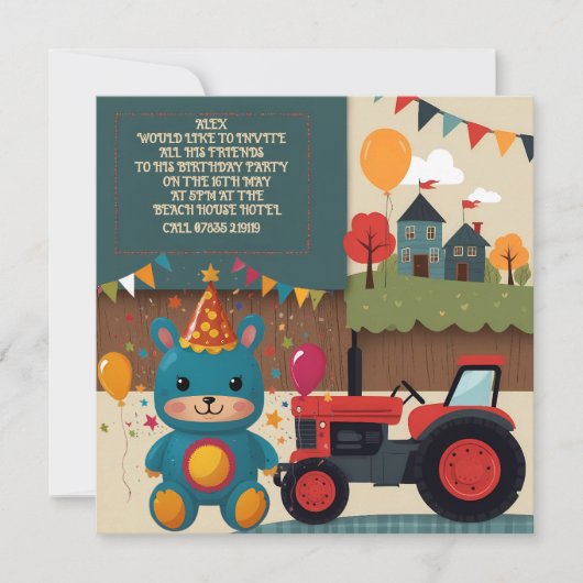 Pour Fêtes Annuelles Cartes d'invitation à une fête (Devant)