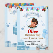 Pour Fêtes Annuelles cartes d'invitation anniversaire (Devant / Derrière)