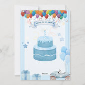 Pour Fêtes Annuelles cartes d'invitation anniversaire (Dos)