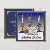 Pour Fêtes Annuelles Cartes d'invitations de dîner d'impression d'art (Devant / Derrière)