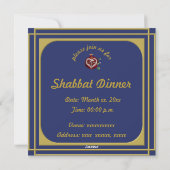 Pour Fêtes Annuelles Cartes d'invitations de dîner d'impression d'art (Dos)